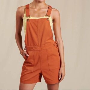 Toad & Co Women’s Molera Orange Shorteralls